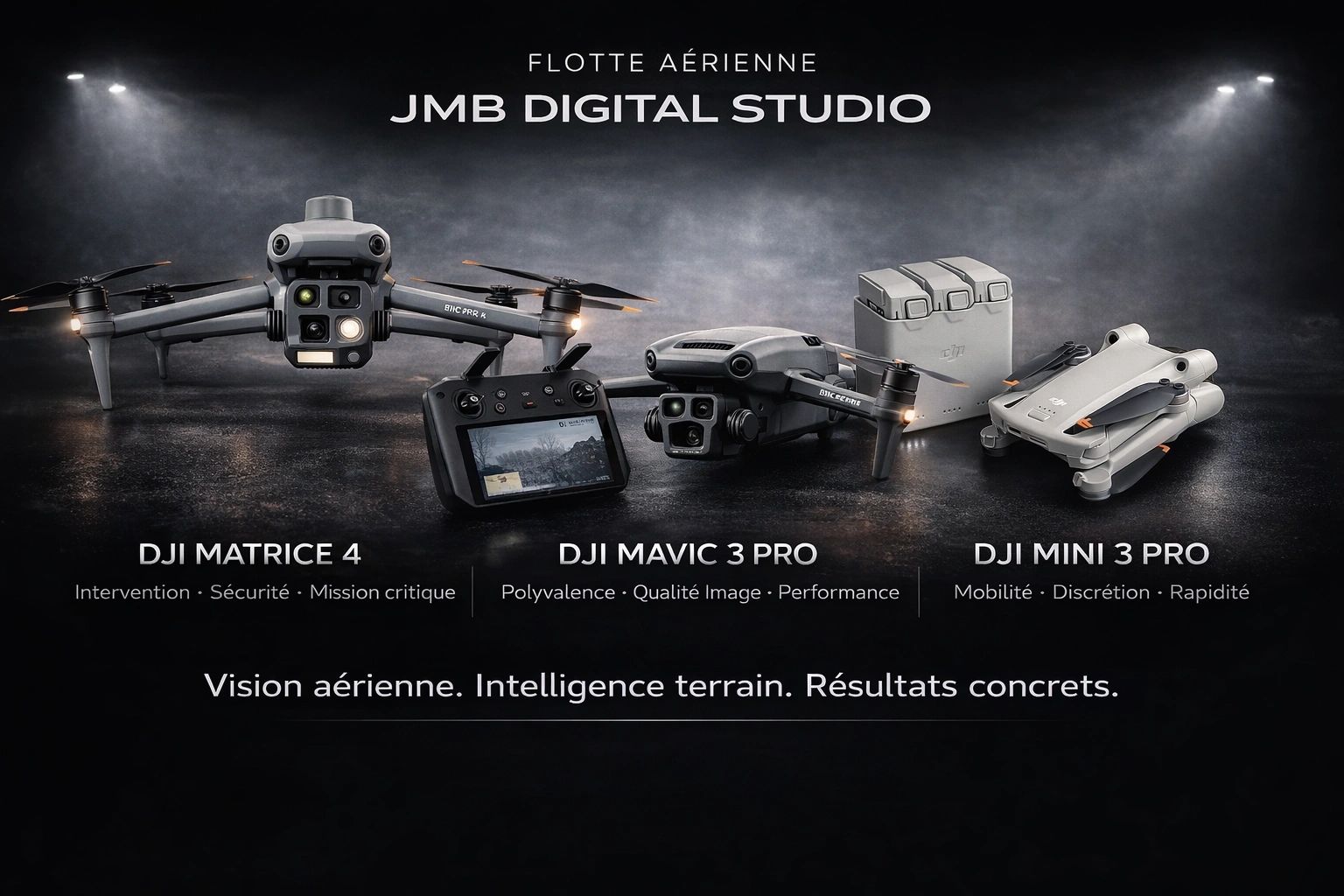 Flotte aérienne professionnelle de JMB Digital Studio